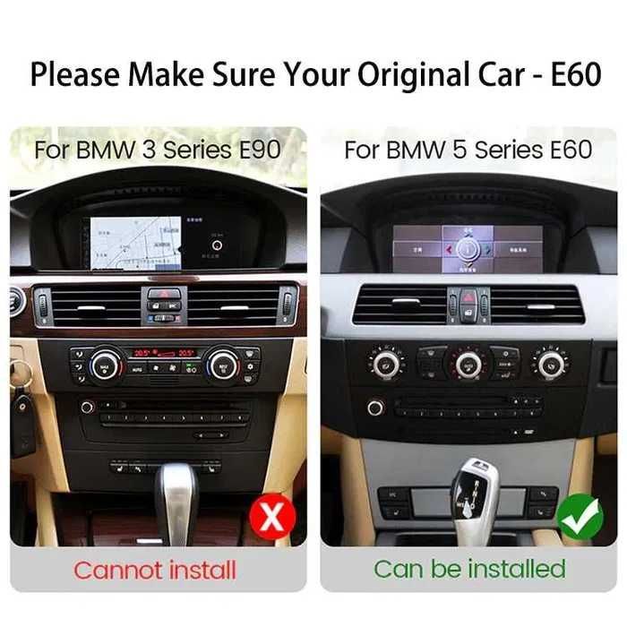 Radio Android 12 BMW serii 5 E60 E61 E62 ccc cic 12,3 wifi gps