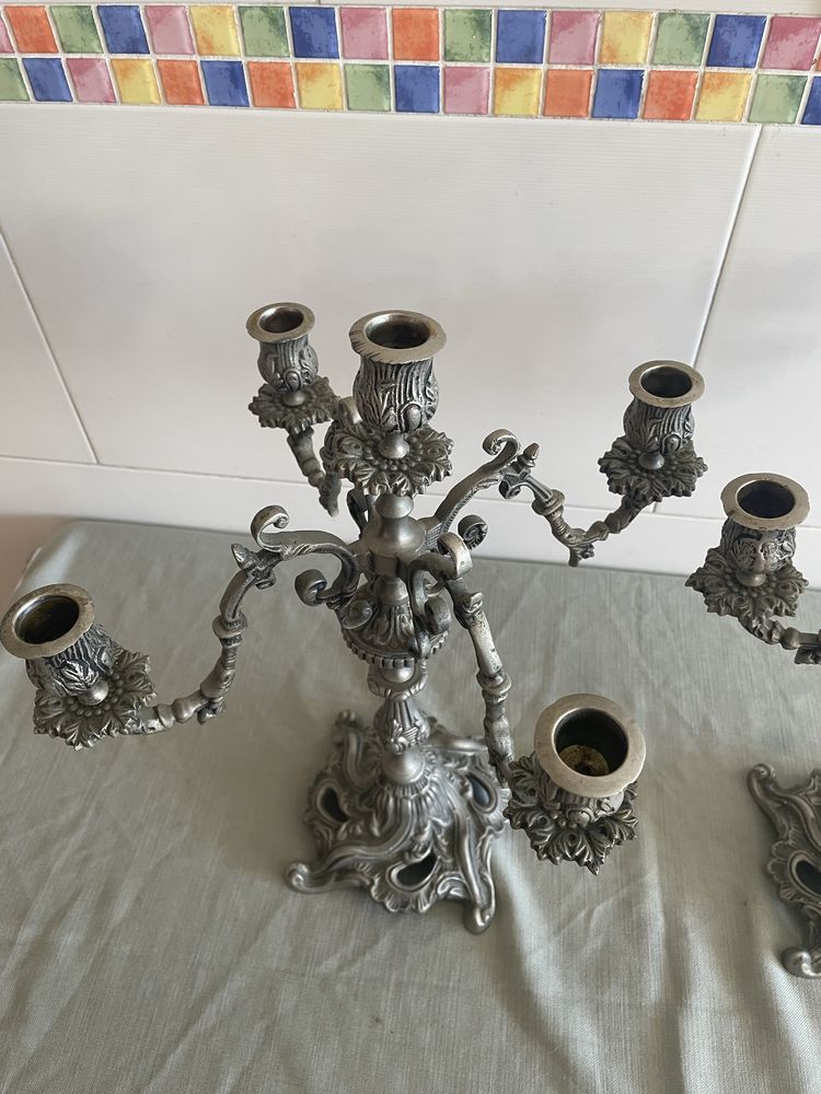 Par de Castiçais para 5 velas