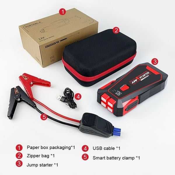Пусковое устройство бустер для авто Jump Starter X3 99800 мА·ч, 1600A