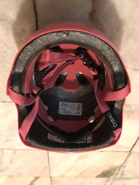 Capacete menina rosa