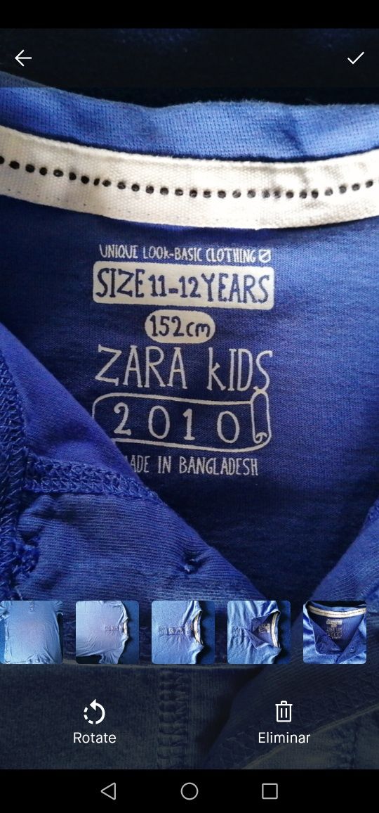 T-shirt Zara 11-12 anos