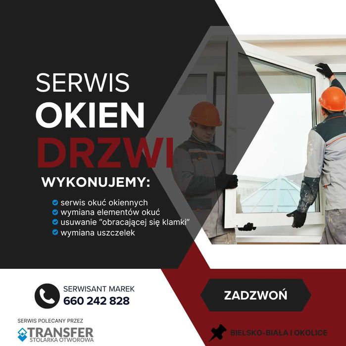 Serwis i naprawa okien oraz drzwi Bielsko-Biała, Żywiec i okolice