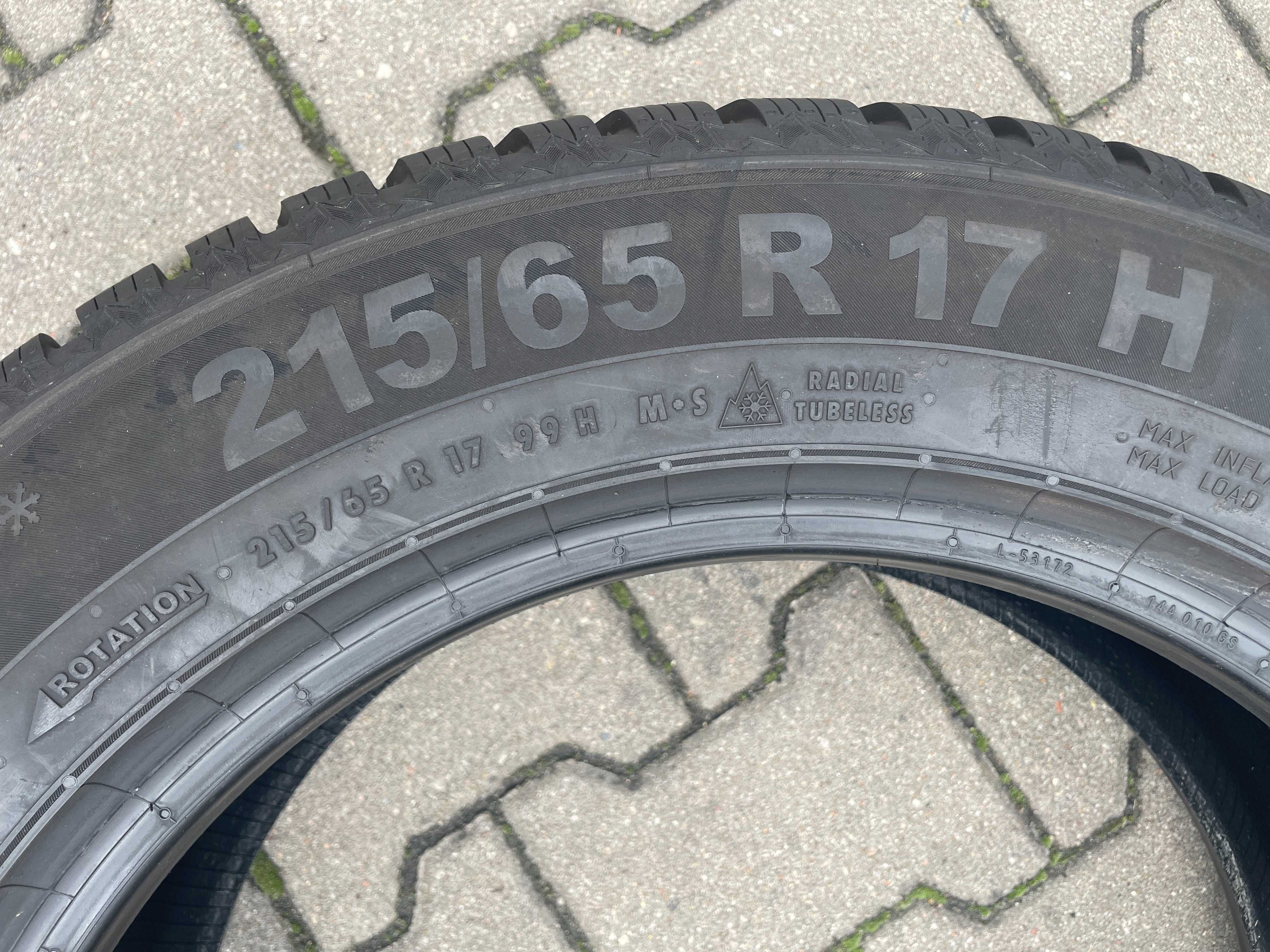 215/65/17 Opony zimowe Semperit Speed-Grip 5 Jak Nowe