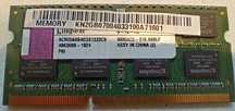 Kingston pamięć RAM 2 GB DDR3. Do laptopów.