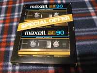 Аудіокасета Maxell UD-XLII 90, 90хв, тип 2, хром, вир Японія, 2 шт