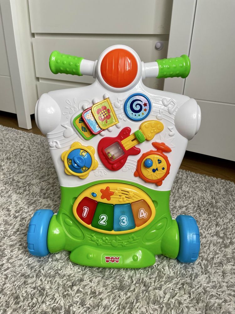 Muzyczny chodzik/ jeździk/ pchacz 3 w 1 SMIKI