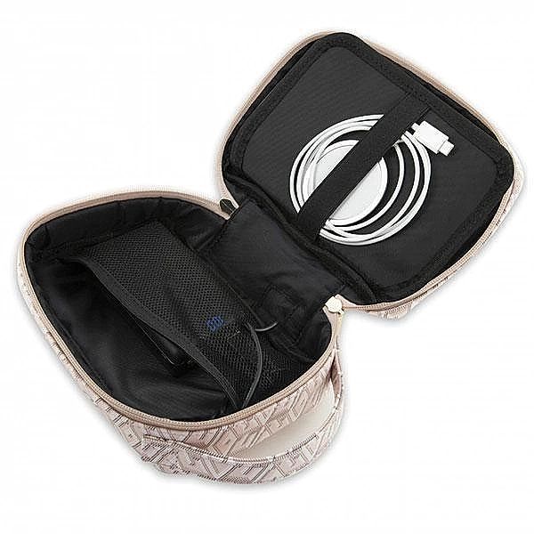 Torba organizer Guess GCube Stripe - różowa