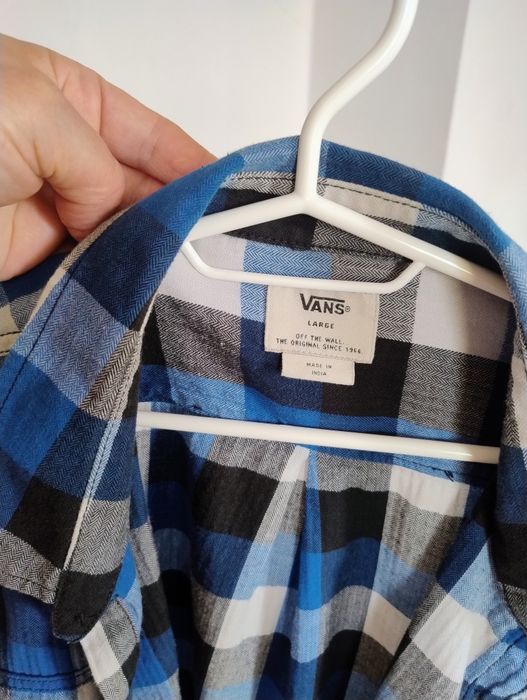 Koszula męska róż L vans