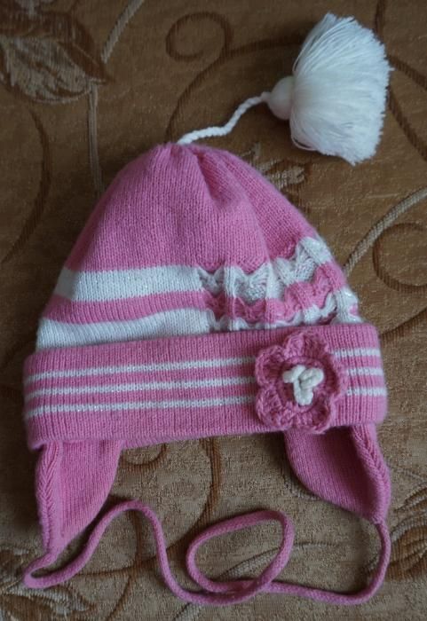 Комплект: теплая двойная шапка и шарфик Ellan