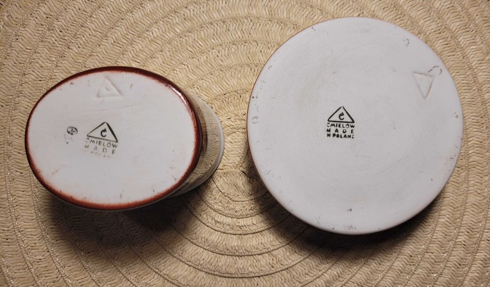 Zestaw "karciany" dla palacza - porcelana z Ćmielowa