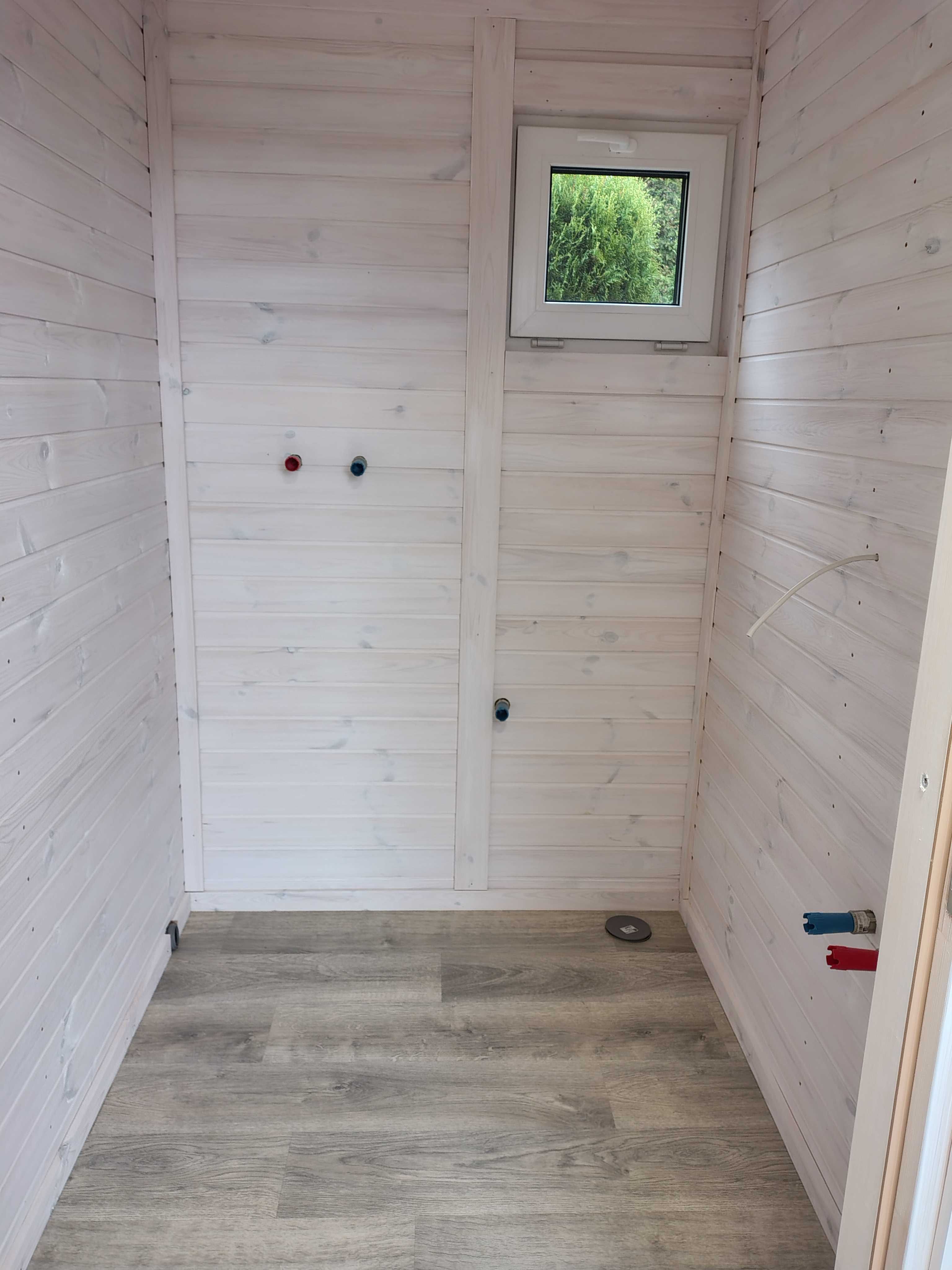 Domek drewniany ocieplony 8x3.2m Bugaj Piekło Golaszka Dąbie Sarnów