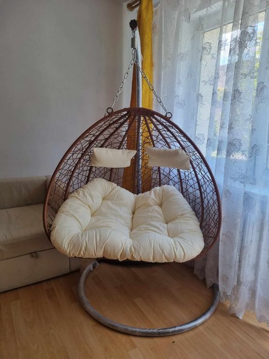Fotel bujany kokon 2-osobowy fotel wiszący