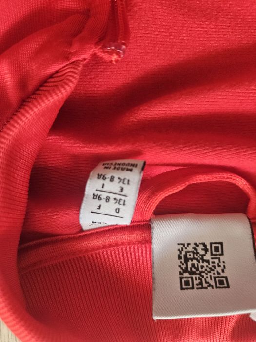 bluza dresowa adidas originals 134 czerwona