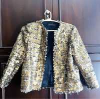 Жіночий піджак Zara золотий розмір М