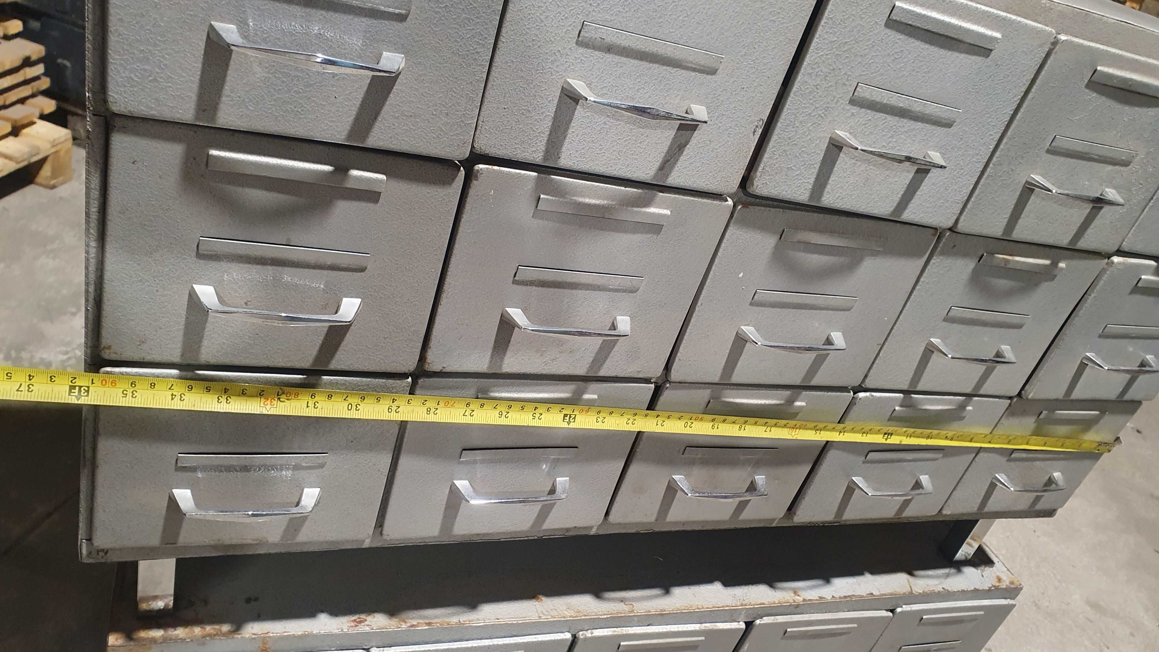 Regały szafki kartotekowe metalowe szuflady warsztatu przechowywania