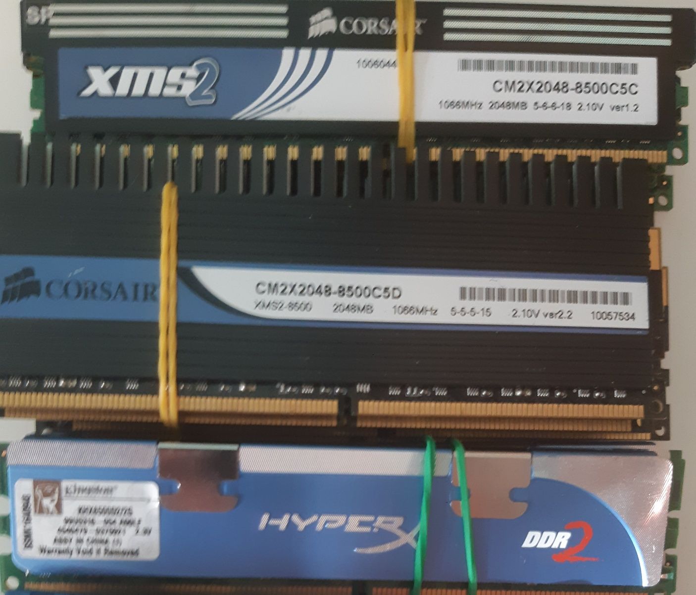 Оперативна память ddr2 для пк 1,2гб  5300, 6400,8000,  8500 і ноутбука