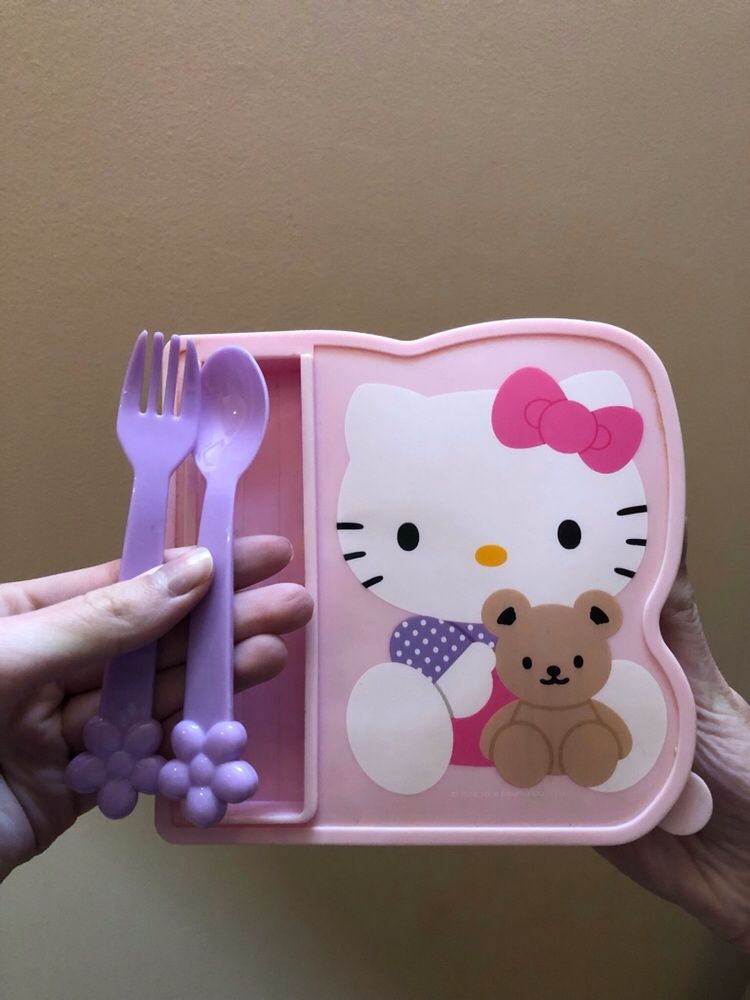 Ланчбокс Hello Kitty / Ланч-бокс для девочки/ Контейнер для еды, судок