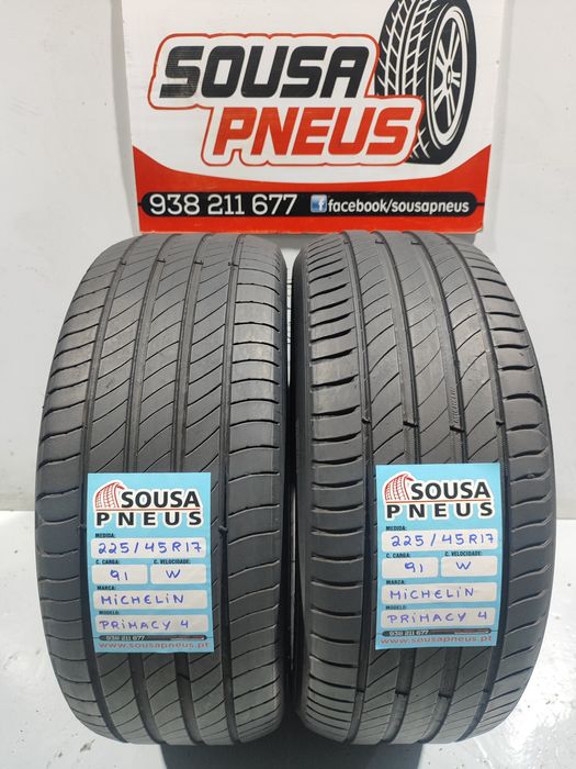 2 pneus como novos 225-45R17 Michelin - Oferta dos portes
