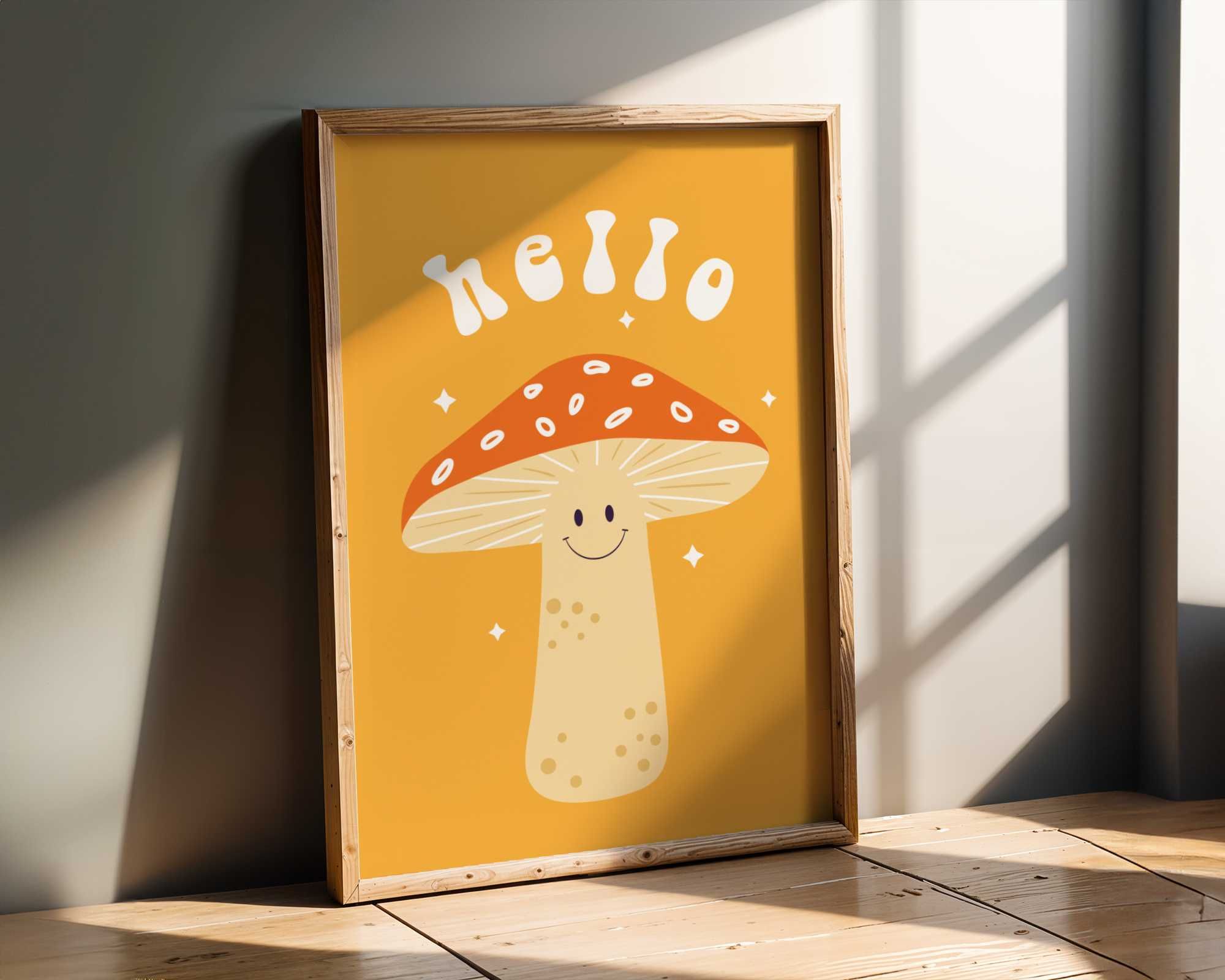 Plakat ,,Hello mushroom"