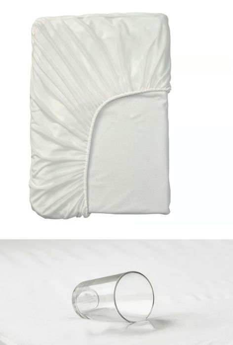 Łóżko drewniane z materacem