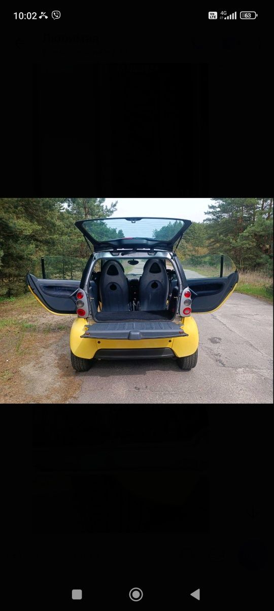 Smart fortwo 0.6 2001 год