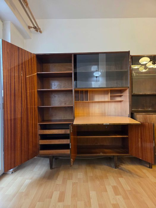 Meble PRL (połysk ciemne) do salonu (zestaw 3 modułów )