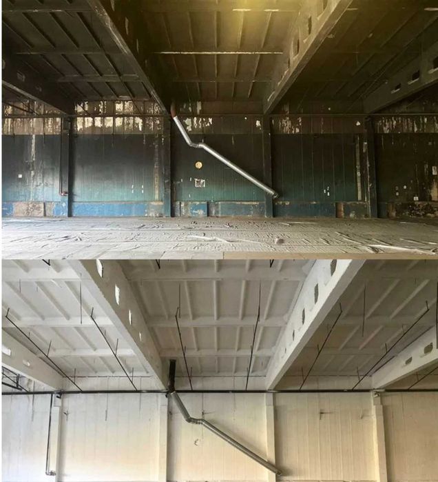 Піскоструй, фарбування стель, стін ангарів, складів, металоконструкцій