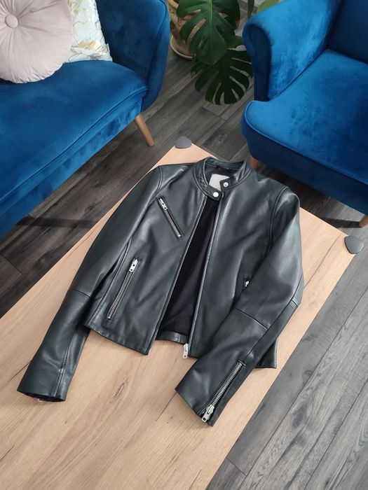 Klasyczna kurtka skórzana/ramoneska Samsoe samsoe