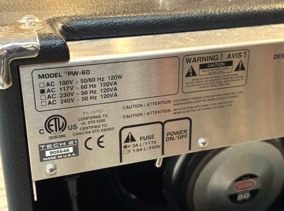 Amp Guitarra Tech 21, Power Engine