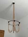 Bardzo duża lampa wisząca, boho, japandi