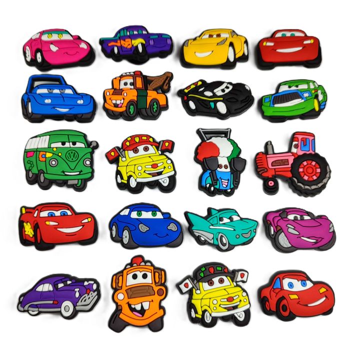 Przypinki do butów crocs AUTA Zygzak McQueen SAMOCHODY prezent bajka