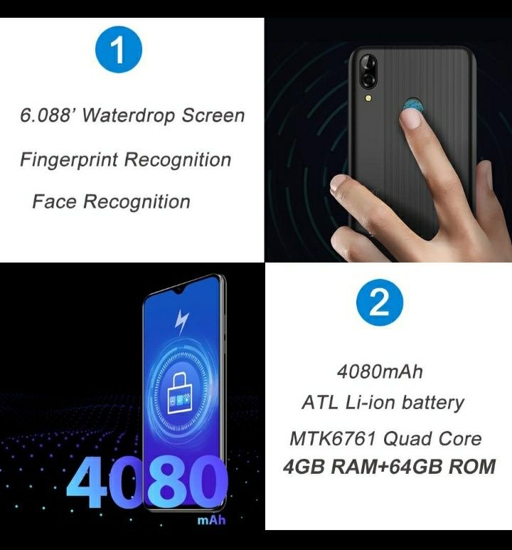 Blackview A60 Plus 4GB/64GB (Usado mas como novo)