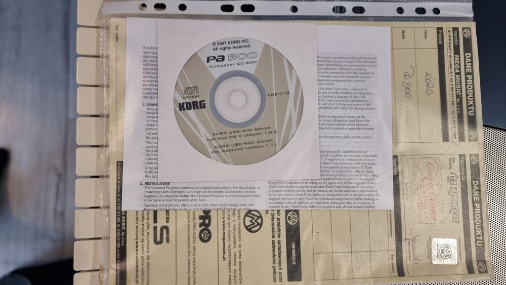 Keyboard Korg PA 500