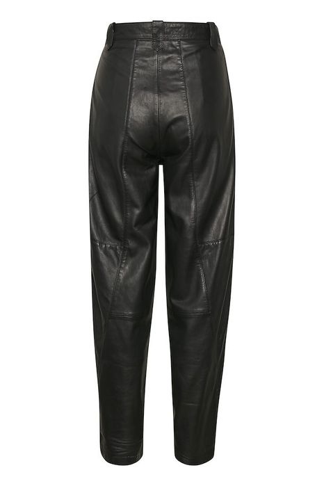 Lamb leather skórzane spodnie skóra naturalna owcza spodnie baggy fit