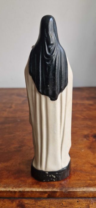 Rzeźba figura Św. Teresa porcelana XIXw Niemcy antyk dewocjonalia