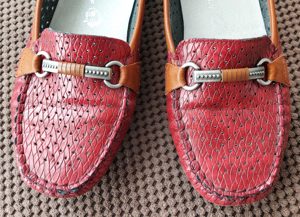 Mokasyny r. 42, damskie, skórzane, Rieker