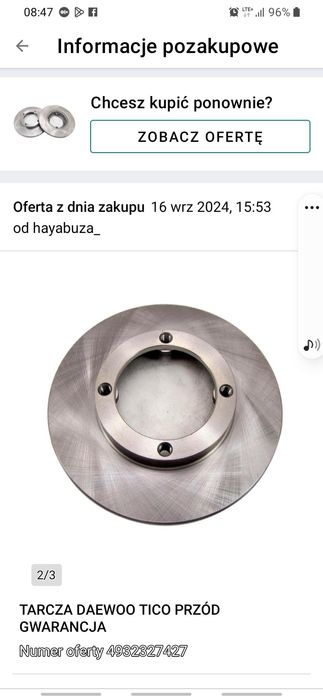 Tarcze hamulcowe matiz , Tico,