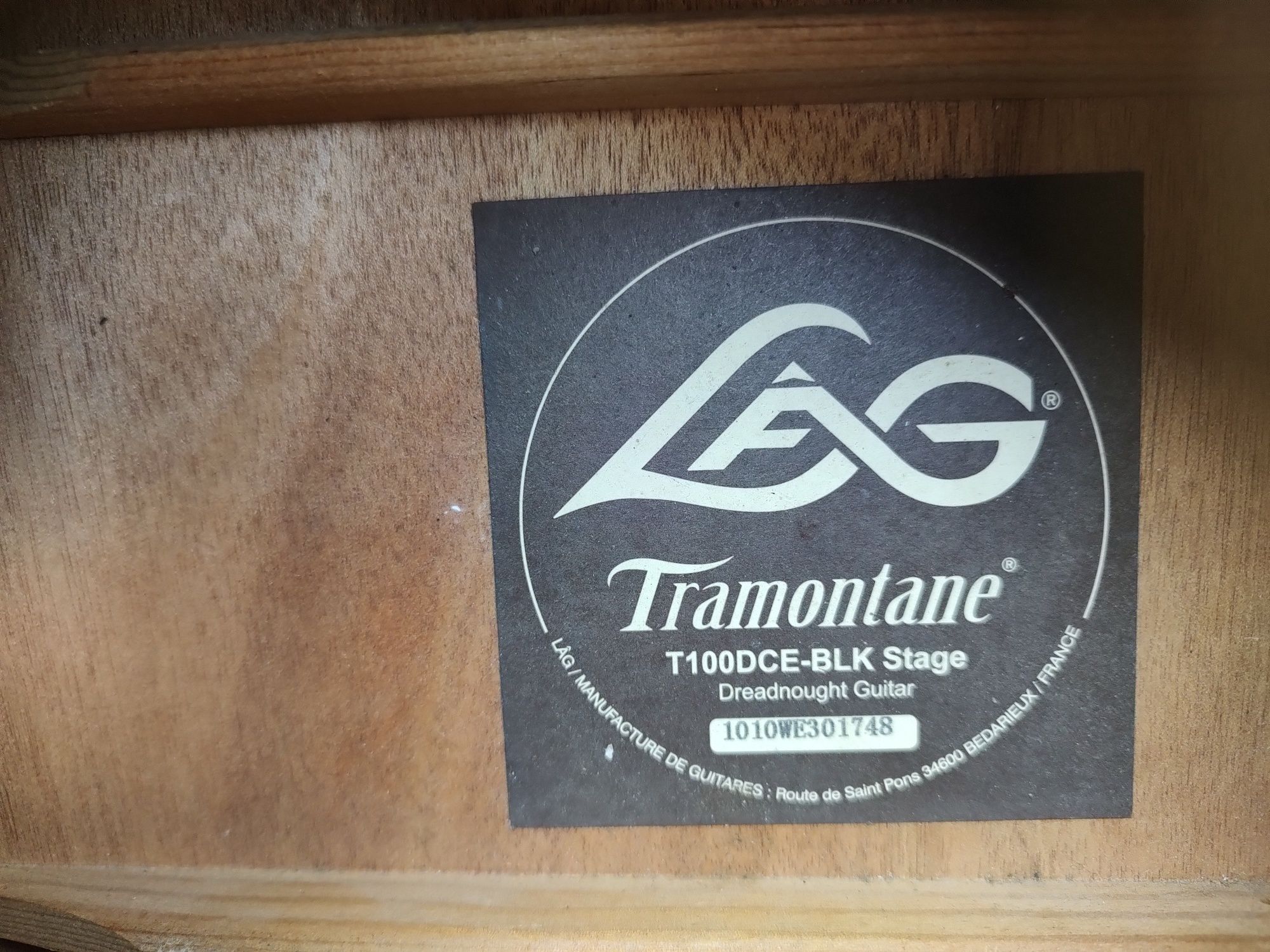 LAG T100DCE-BLK Stage gitara elektroakustyczna CASE superwygodna //