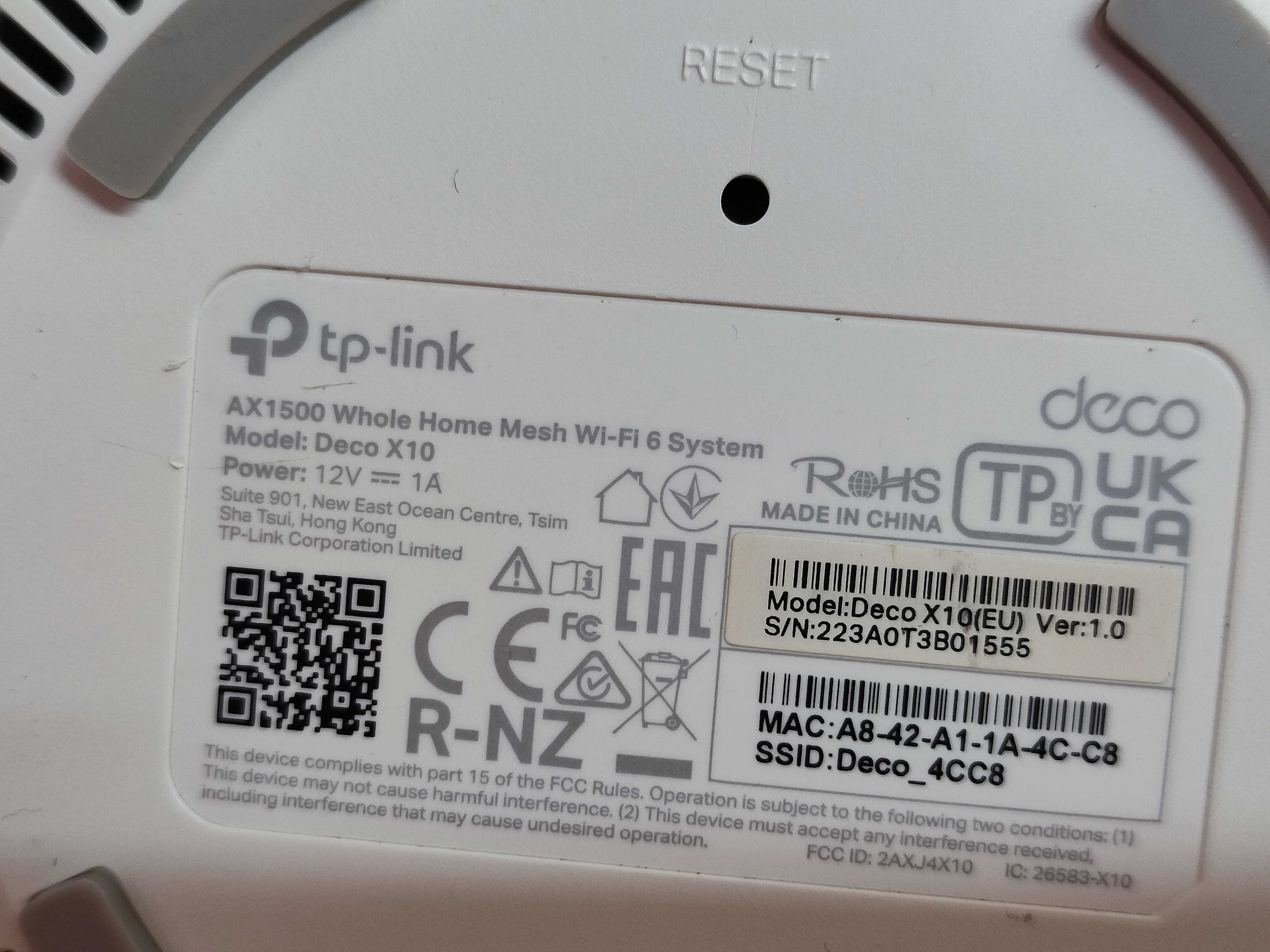 Deco X10 - Repetidor Wi-Fi 6 TP-Link