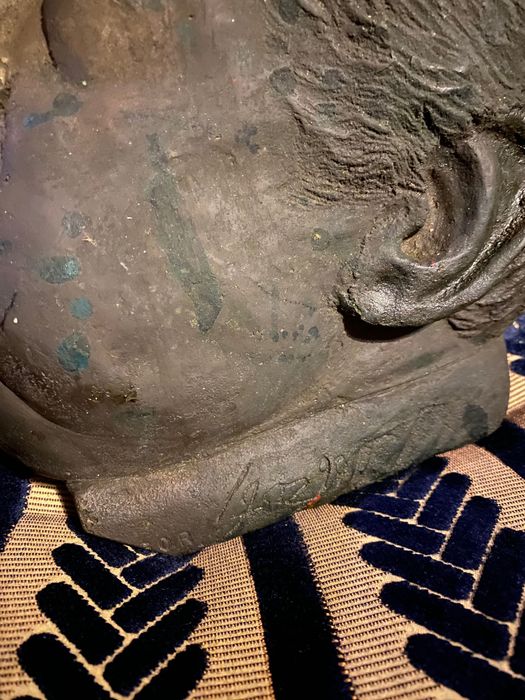 Escultura Bronze 7,4 Kg Mário Soares 26 cm Datada João Cutileiro