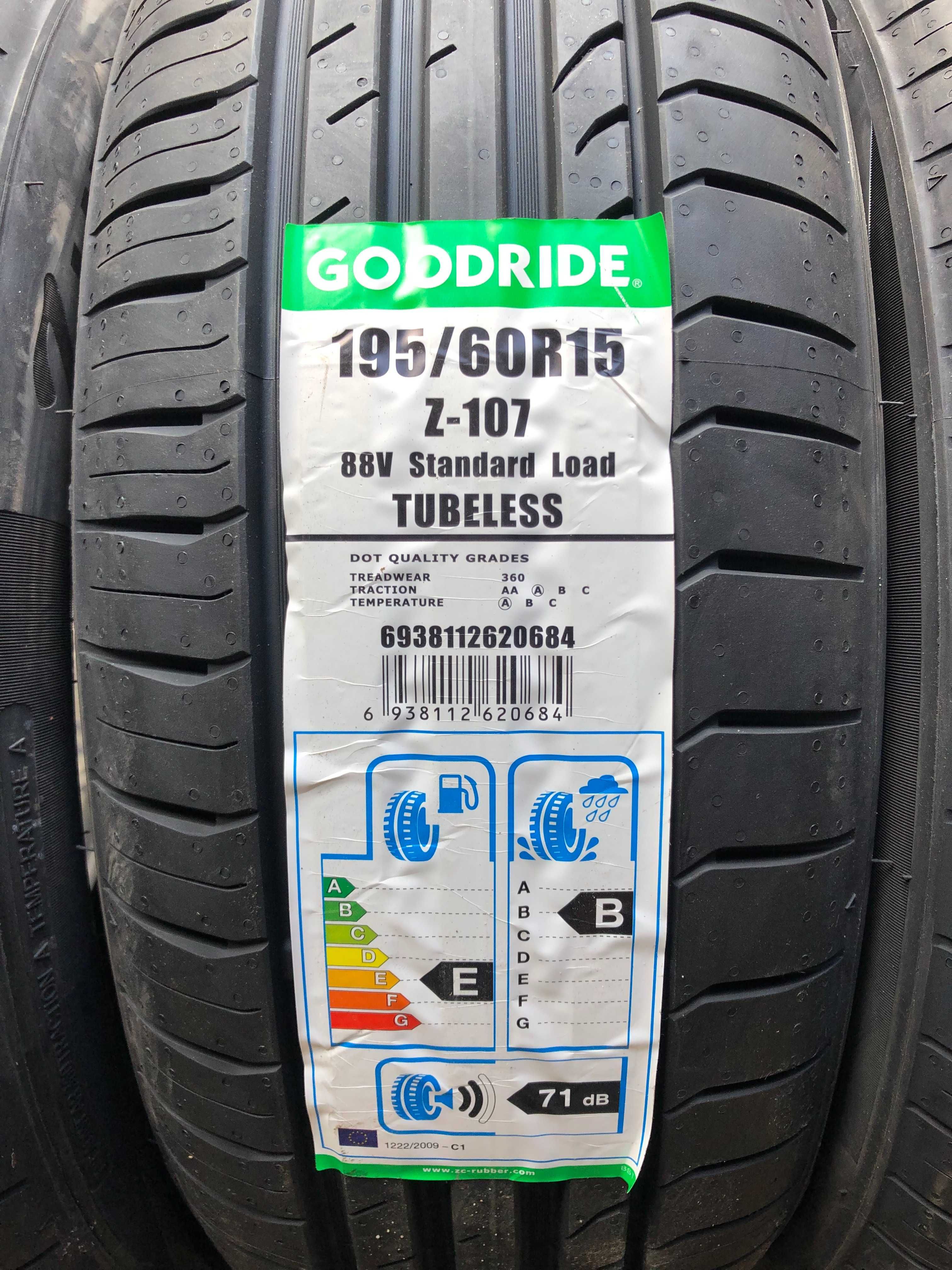 195/60r15 goodride nowe opony letnie montaz w cenie