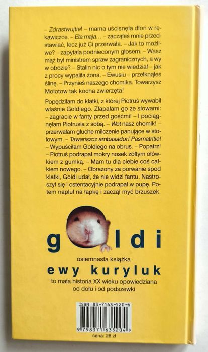GOLDI apoteoza zwierzaczkowatości, Ewa Kuryluk, UNIKAT!