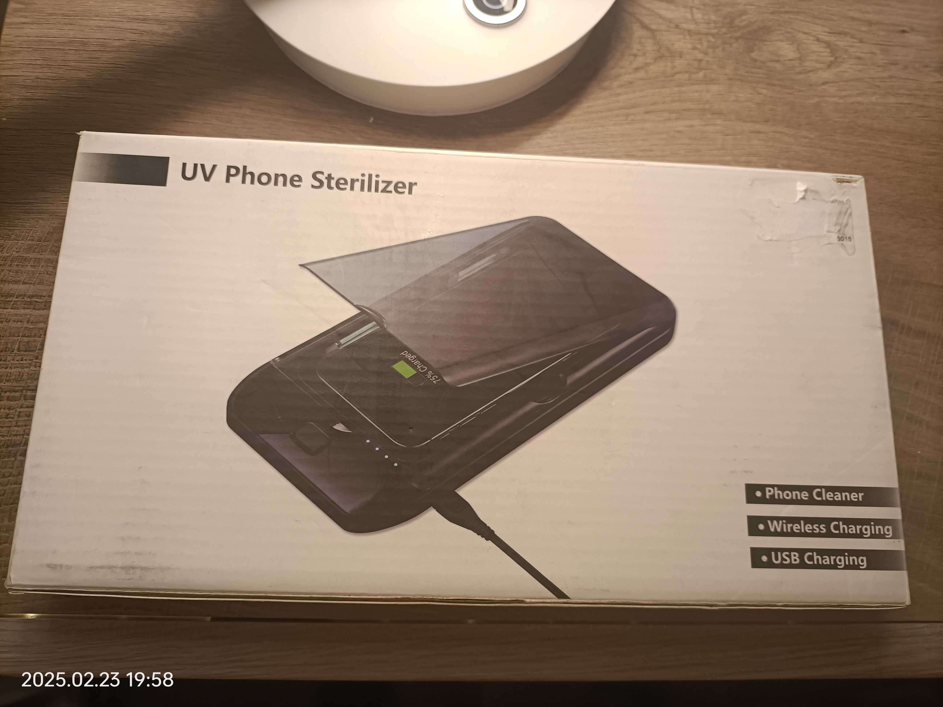 Ładowarka indukcyjna do smartfona z Sterylizatorem UV Mobile