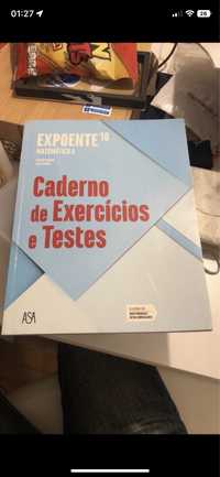 Caderno de exercícios e testes matemática A 10 ano