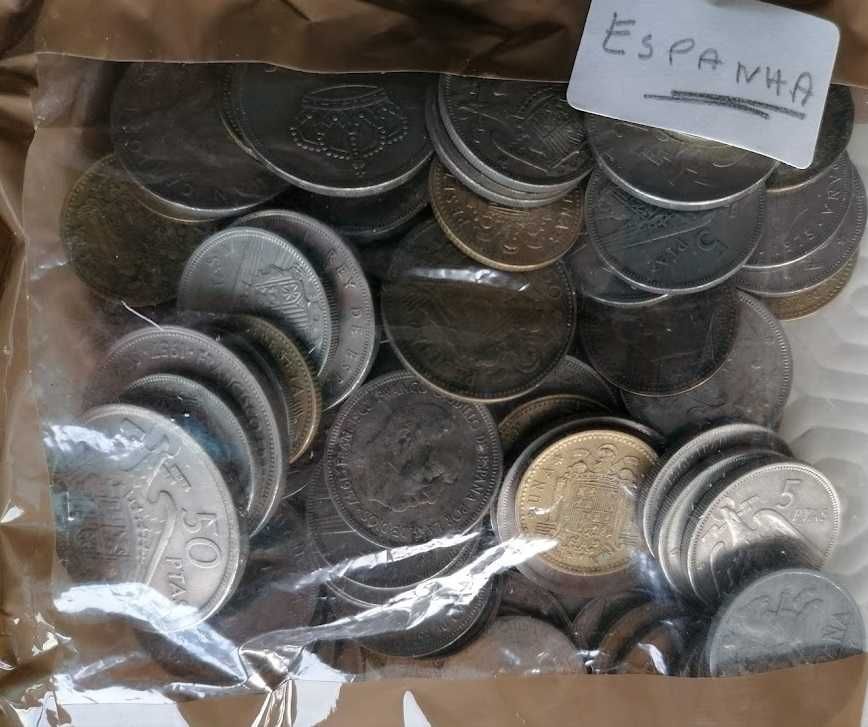 Vendo várias moedas Espanha Pesetas