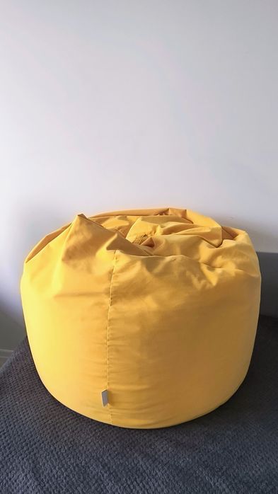Pufa Italpouf XXL – musztardowa, jak nowa, mało używana