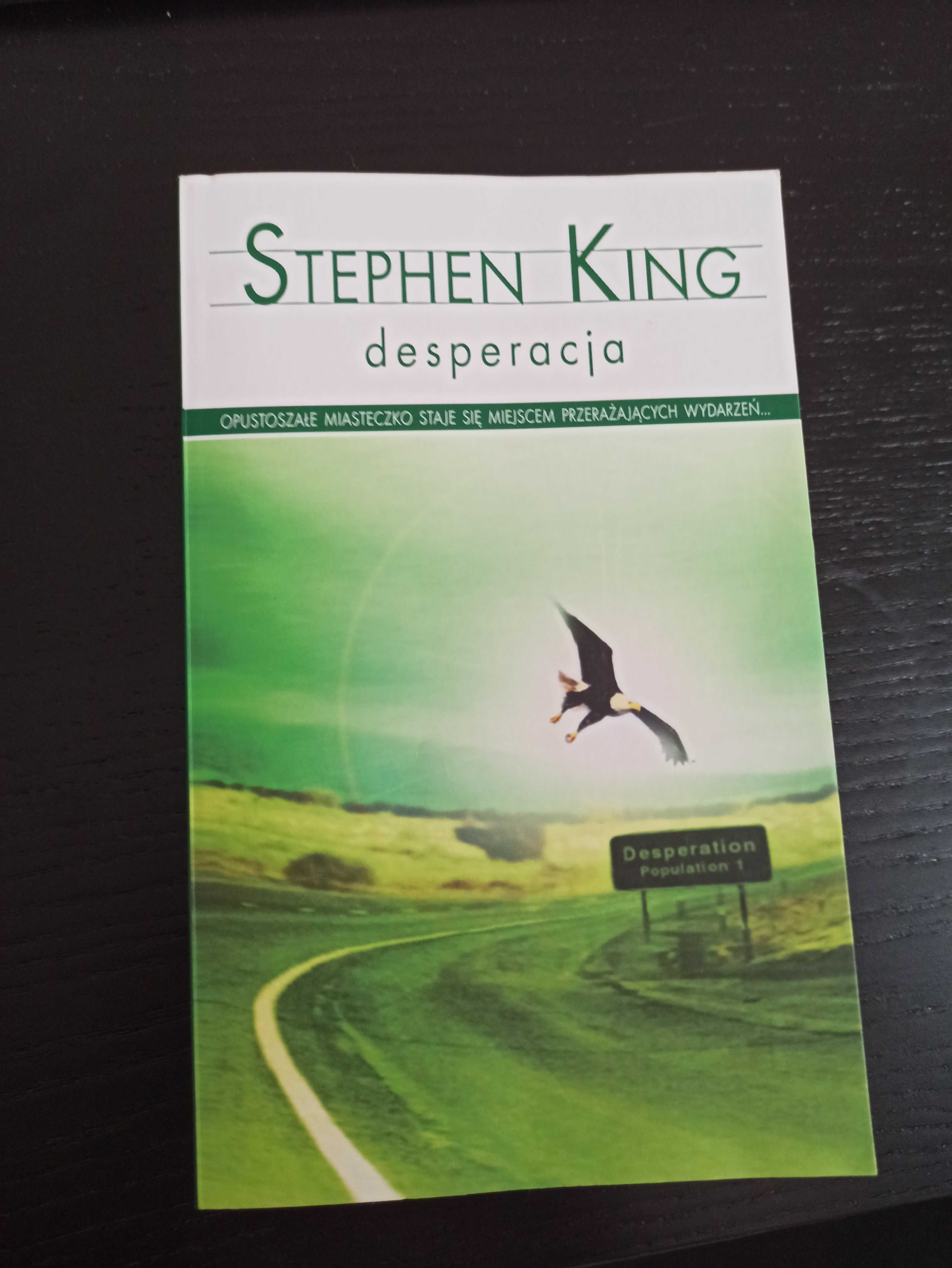 Książka, thriller Stephena Kinga Desperacja.