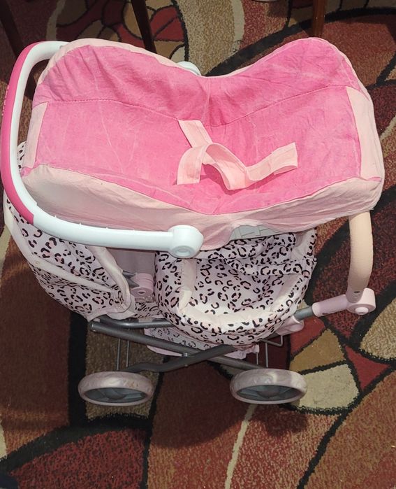 Коляска для кукол с переноской-автолюлька+ванночка