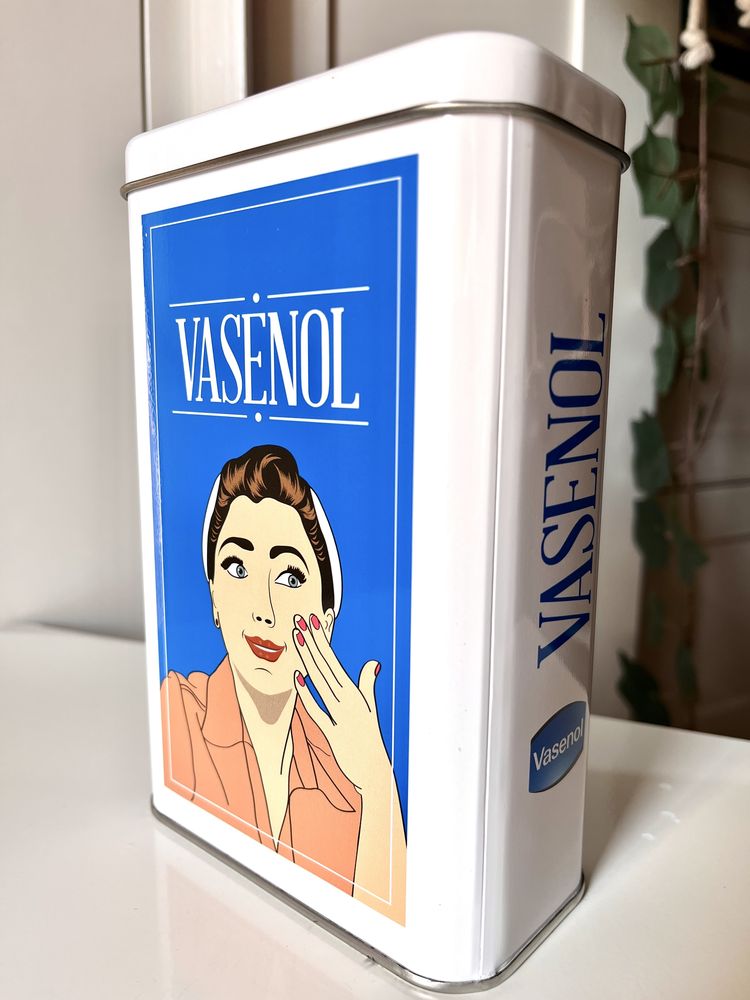 Lata com tampa Vasenol