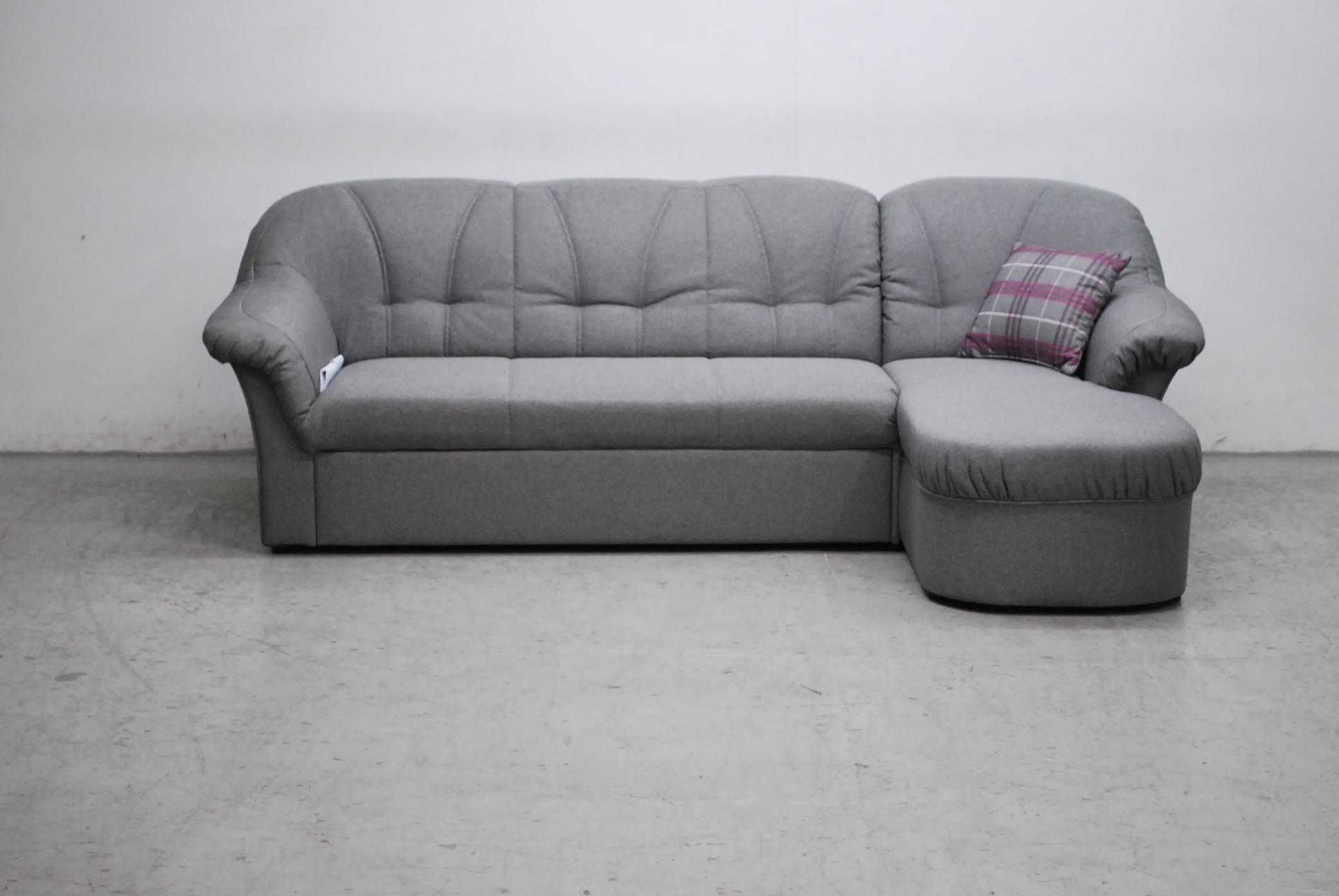 RRD narożnik z funkcja spania rogówka sofa kanapa szara tkanina okazja
